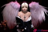 Giselle sex doll en silicone bonne soeur exorciste perverse 159cm A-cup FunWestDoll