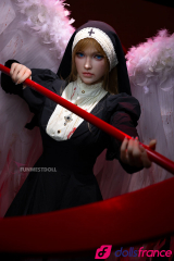 Bella love doll r&eacute;aliste en silicone ange mal&eacute;fique lesbienne 159cm bonnet A FunWest Doll