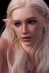 Real doll en silicone &agrave; grosse poitrine Lena l'elfe blonde amoureuse ROS MAX 159cm bonnet D Real Lady