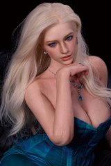 Real doll en silicone &agrave; grosse poitrine Lena l'elfe blonde amoureuse ROS MAX 159cm bonnet D Real Lady