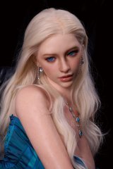 Real doll en silicone &agrave; grosse poitrine Lena l'elfe blonde amoureuse ROS MAX 159cm bonnet D Real Lady