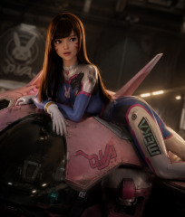 D.va Hanna Song sexdoll en silicone du personnage d'Overwatch 167cm D-Cup GameLady