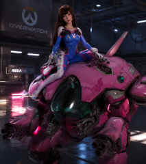 D.va Hanna Song sexdoll en silicone du personnage d'Overwatch 167cm D-Cup GameLady