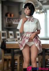 Poup&eacute;e pour sexe en silicone Himari l'&eacute;tudiante japonaise en uniforme 157cm bonnet B Lusandy