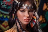 Poup&eacute;e pour sexe en silicone Aria Knox la hippie torso aux seins &eacute;normes 111cm Bonnet G SEdoll