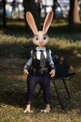 Rabbitie sexdoll lapine polici&egrave;re aux grandes oreilles bonnet C 120cm Dolls Castle