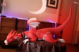 Drakaina sexdoll dragonne rouge aux ailes d&eacute;ploy&eacute;es 125cm Dolls Castle