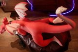 Drakaina sexdoll dragonne rouge aux ailes d&eacute;ploy&eacute;es 125cm Dolls Castle