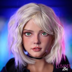 Zoe sexdoll en silicone blonde platine sexy 161cm bonnet D Lusandy