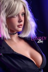 Zoe sexdoll en silicone blonde platine sexy 161cm bonnet D Lusandy