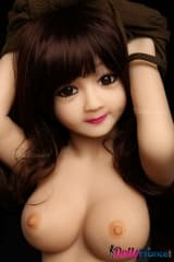 2 mini dolls lesbiennes petite et moyenne poitrine pour le sexe 100cm Climax