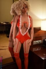 Ambre poupée sexuelle en lingerie rouge 161cm