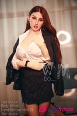 Steffie sexdoll rousse tete silicone ultra réaliste 168cm Wmdolls