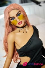 Selina la poupée doll aux cheveux roses et yeux bleus 165cm IronTech