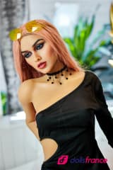Selina la poupée doll aux cheveux roses et yeux bleus 165cm IronTech