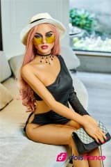 Selina la poupée doll aux cheveux roses et yeux bleus 165cm IronTech