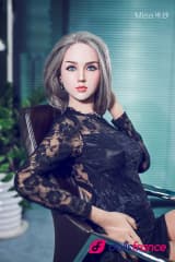 Misa belle poup&eacute;e aux yeux bleus cheveux argent 168cm XYdoll
