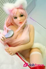 Sayuri mignonne sexdoll aux cheveux roses 135cm Fit DollForever