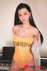 Luce sexdoll réelle asiatique visage silicone 163cm C WMdolls