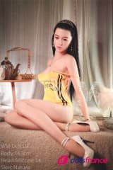 Luce sexdoll réelle asiatique visage silicone 163cm C WMdolls