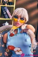 Jane buste de sexdoll bimbo aux yeux bleus 90cm IronTech