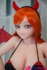 Petite sex doll aux yeux de manga Azazel 135cm Fit DollForever