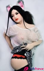 Sexdoll Evelyn petite brune à gros seins 150cm HRdoll