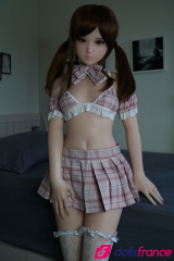 Petite poupée réaliste de compagnie en silicone Aika 130cm Piper doll