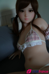 Petite poupée réaliste de compagnie en silicone Aika 130cm Piper doll