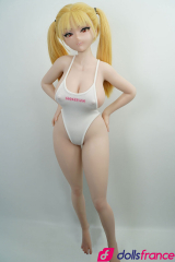 Abby en maillot de bain blanc 90cm silicone IROKEBIJIN