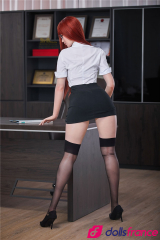 Miya sex doll réaliste secrétaire en silicone 166cm IronTech