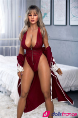 Angelina sex doll silicone bronzée aux seins magnifiques 165cm IronTech