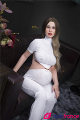 Pearl poupée sexuelle de femme enceinte en silicone 158cm IronTech