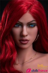 Sex doll de charme rousse aux yeux bleus Viola 171cm IronTech