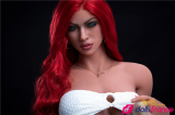 Sex doll de charme rousse aux yeux bleus Viola 171cm IronTech