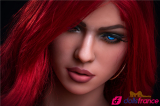 Sex doll de charme rousse aux yeux bleus Viola 171cm IronTech