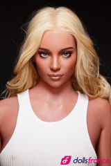 Sexdoll silicone Valérie belle blonde bronzée 170cm bonnet C Zelex