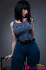 Sexdoll silicone Rita brunette plantureuse 153cm IronTech