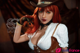 Sex doll américaine Gessica bimbo rousse 163cm SEDoll