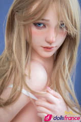 Lovedoll silicone Kitty blondinette aux yeux bleus 165cm IronTech