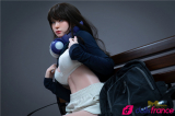 Sexdoll réelle en silicone Misa étudiante sensible 166cm IronTech