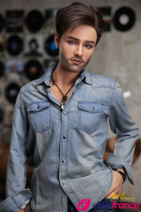 Sexdoll réelle homme en silicone Jack le beau chanteur 170cm IronTech