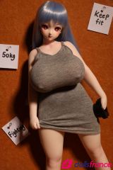 Mini poupée silicone Youla grosses loches 58cm Climax Doll