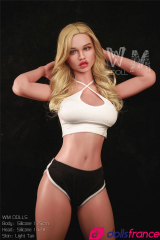 Irelia grande sexdoll réaliste blonde en silicone 175cm AngelKiss