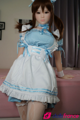Eirian poupée réelle en silicone en tenue bleue 130cm Piper doll