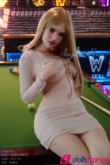 Sex doll blonde en silicone Harper jeune allumeuse 159cm AK4 AngelKiss