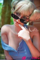 Irena pétillante love doll blonde en silicone 159cm AK15 AngelKiss
