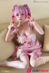 Sex doll silicone Yomi petite coquine aux cheveux roses 150cm XTDoll