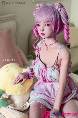 Sex doll silicone Yomi petite coquine aux cheveux roses 150cm XTDoll