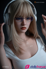 Irina poupée sexdoll réelle jolie blonde en silicone 163cm XTDoll